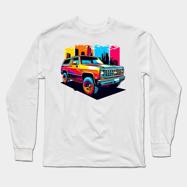 Chevy pickup Long Sleeve T-Shirt by Vehicles-Art